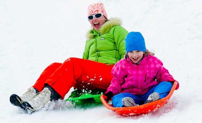 sledding in Flagstaff AZ