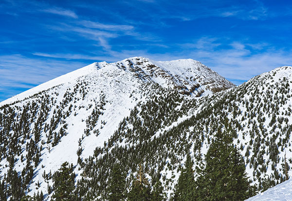 Flagstaff in the winter from Snowbowl